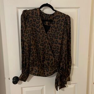 Animal print dressy shirt